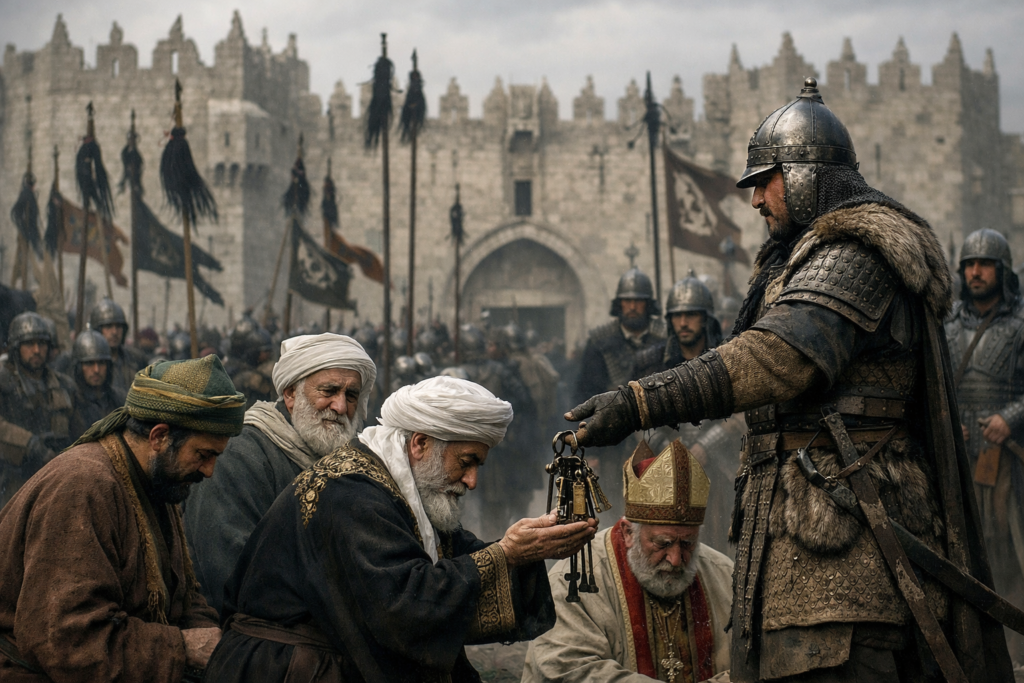 20260106 0058 surrender at damascus gates simple compose 01ke7vrtkhf14az55j2j04tzgn